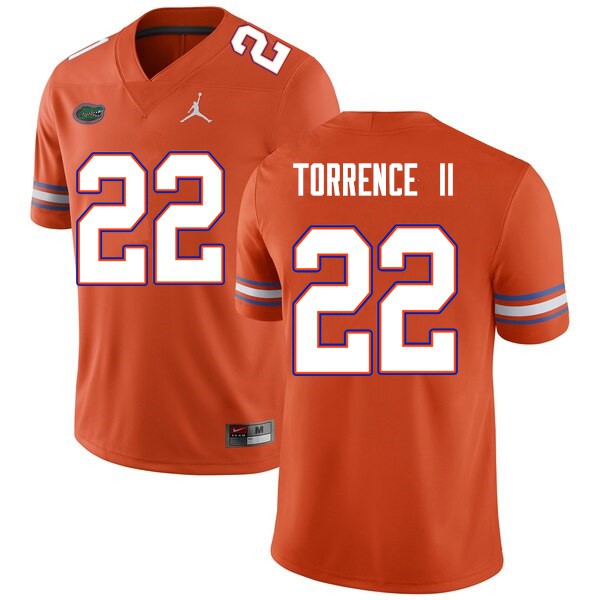 Men #22 Rashad Torrence II Florida Gators College Football Jersey Orange